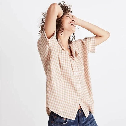 Madewell gingham button up (XS/S)