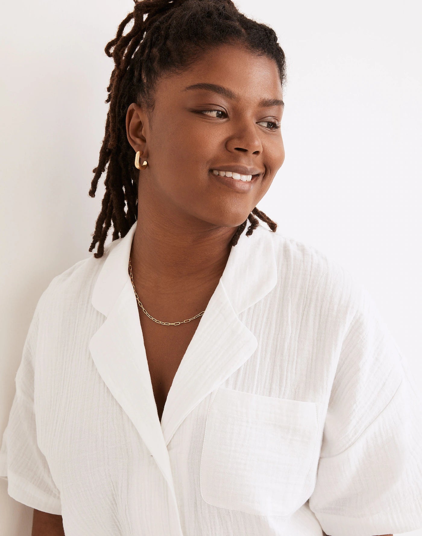 Madewell Cotton Guaze Button up (L)