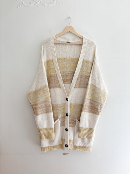 Free People Striped Cardigan (L)