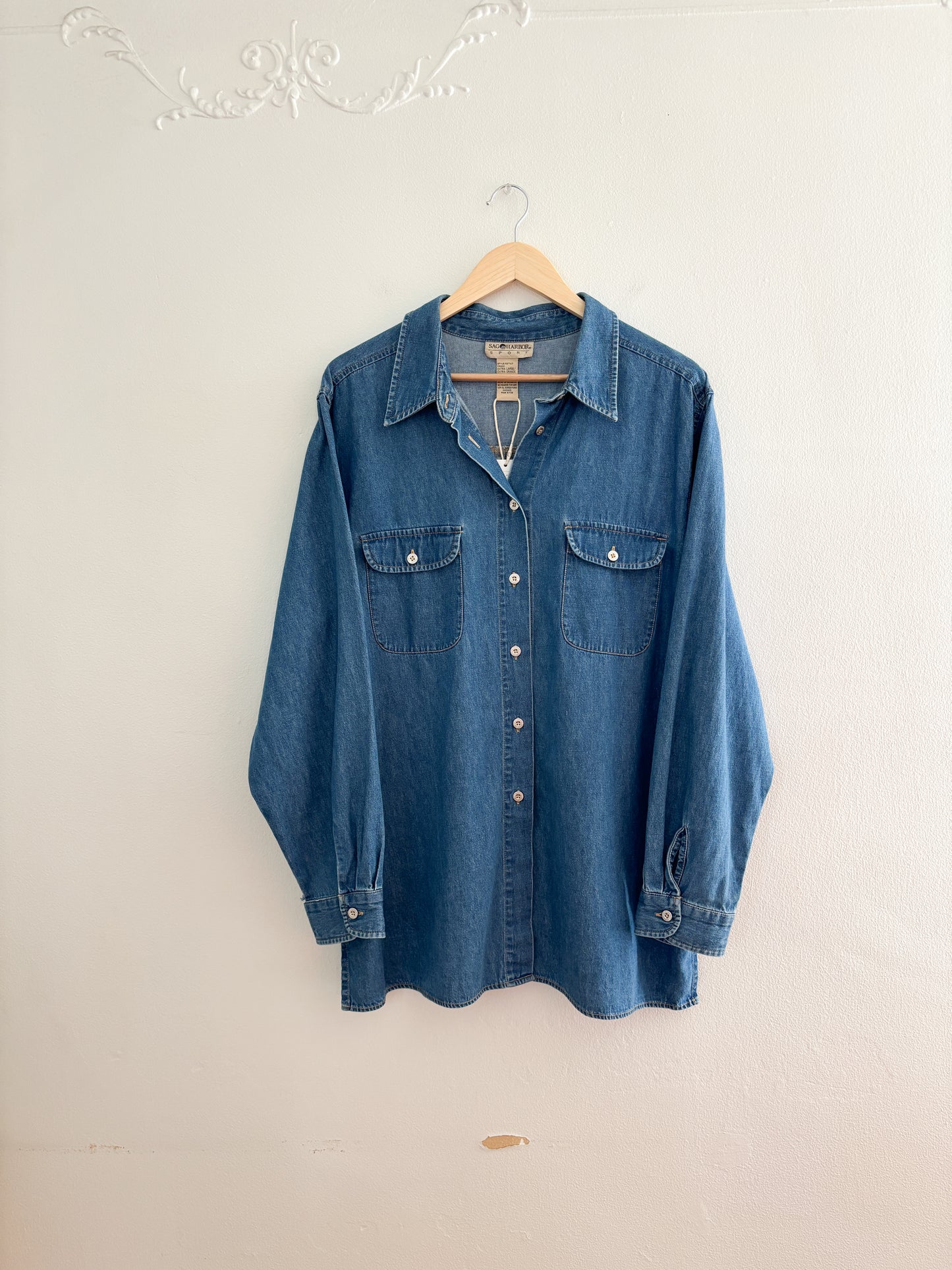 Vintage Denim Button Up (XL)