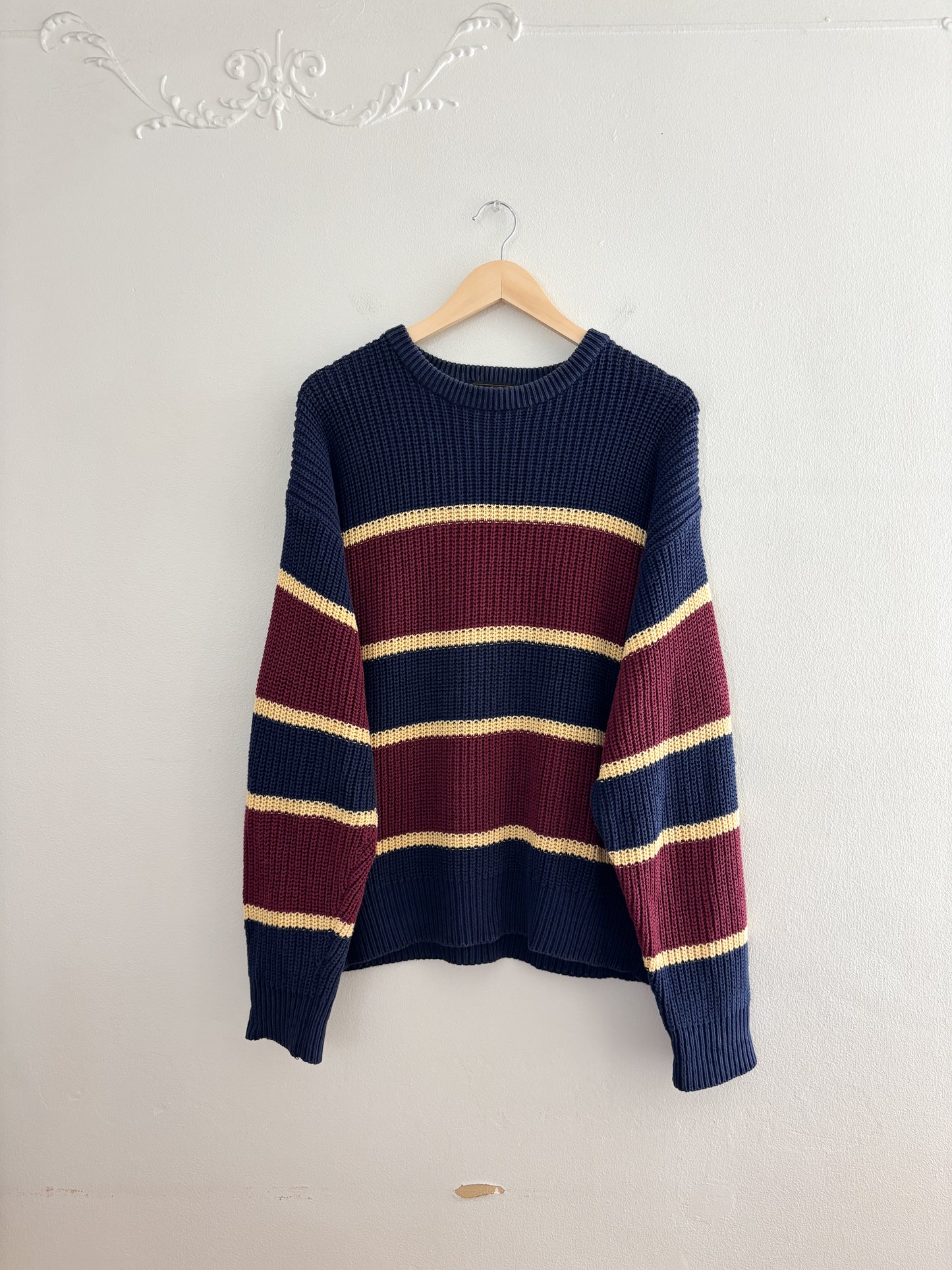 Vintage Eddie Bauer Striped Sweater (M)