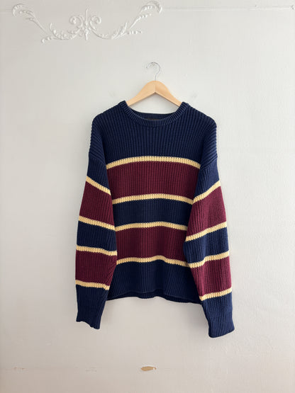 Vintage Eddie Bauer Striped Sweater (M)