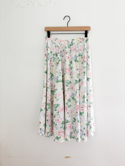 Vintage floral Easy skirt (M)