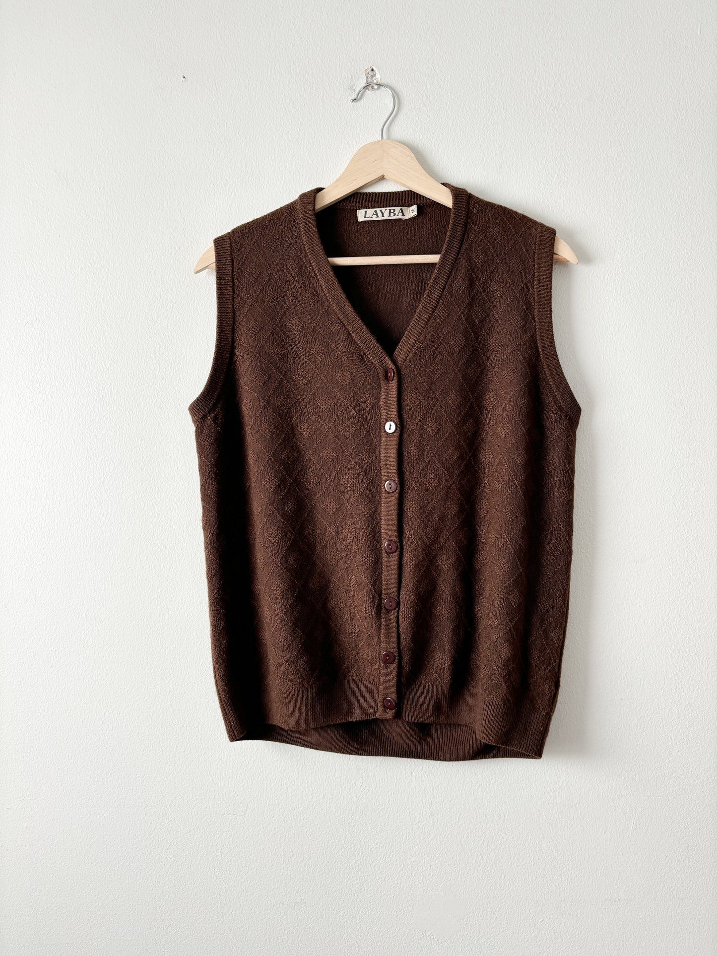 Vintage Brown Sweater Vest