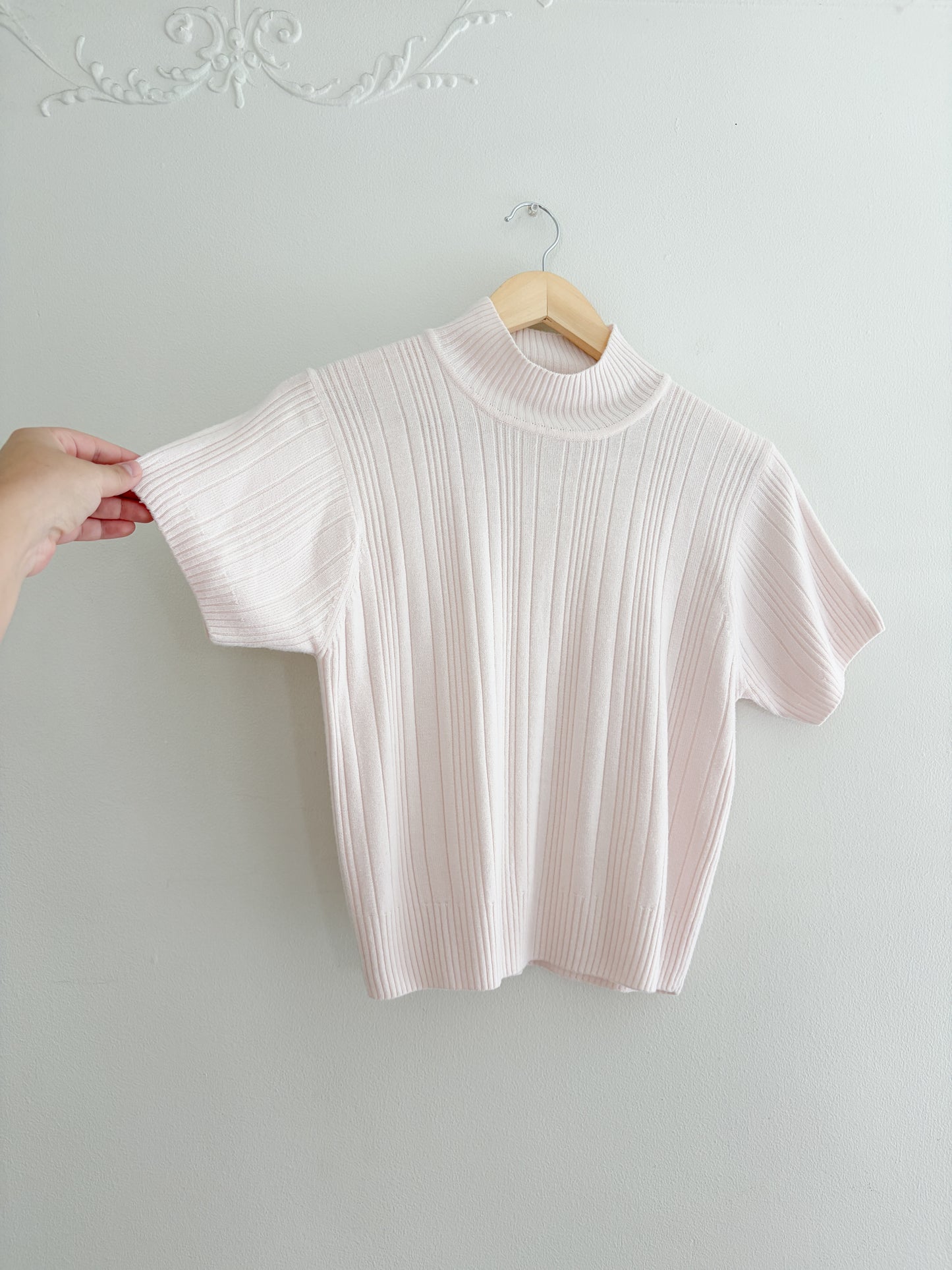 Vintage mockneck knit top (M/L)
