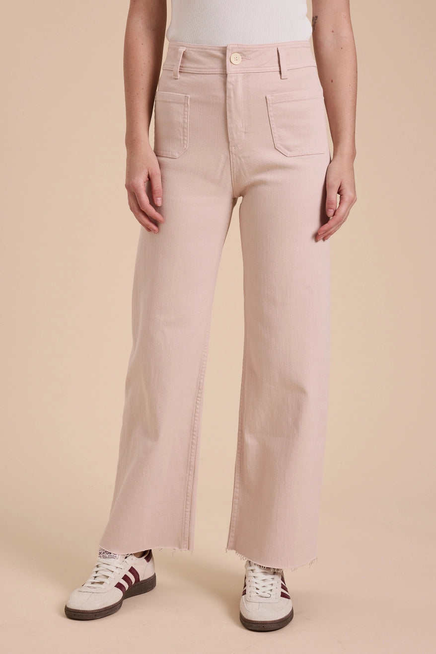 NEW Miou Muse Light Pink Wide Leg Pants (S)