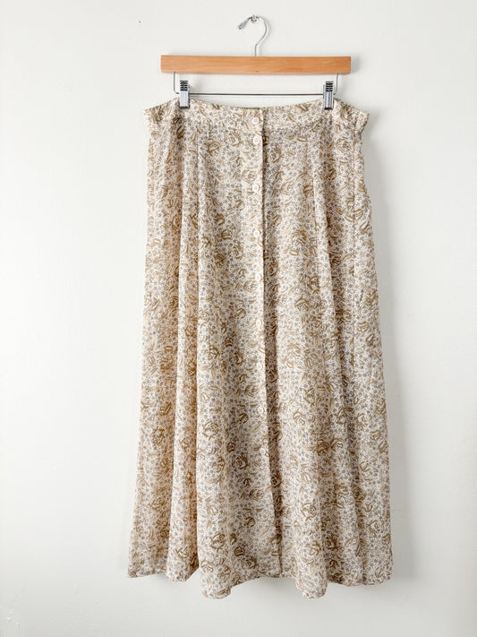 Vintage Floral Skirt