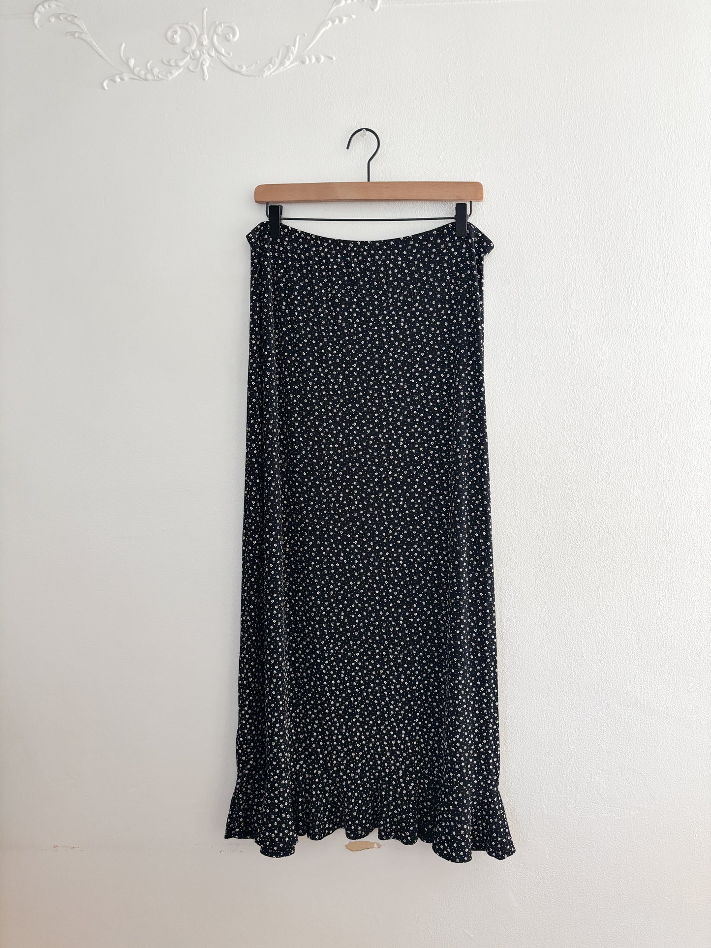 Vintage Floral Maxi Skirt (XL)