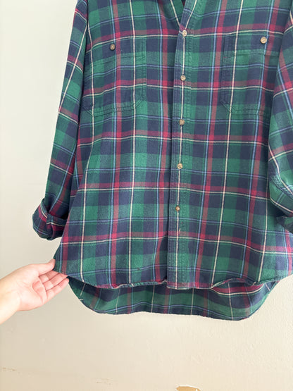 Vintage Eddie Bauer Plaid Flannel (XL)