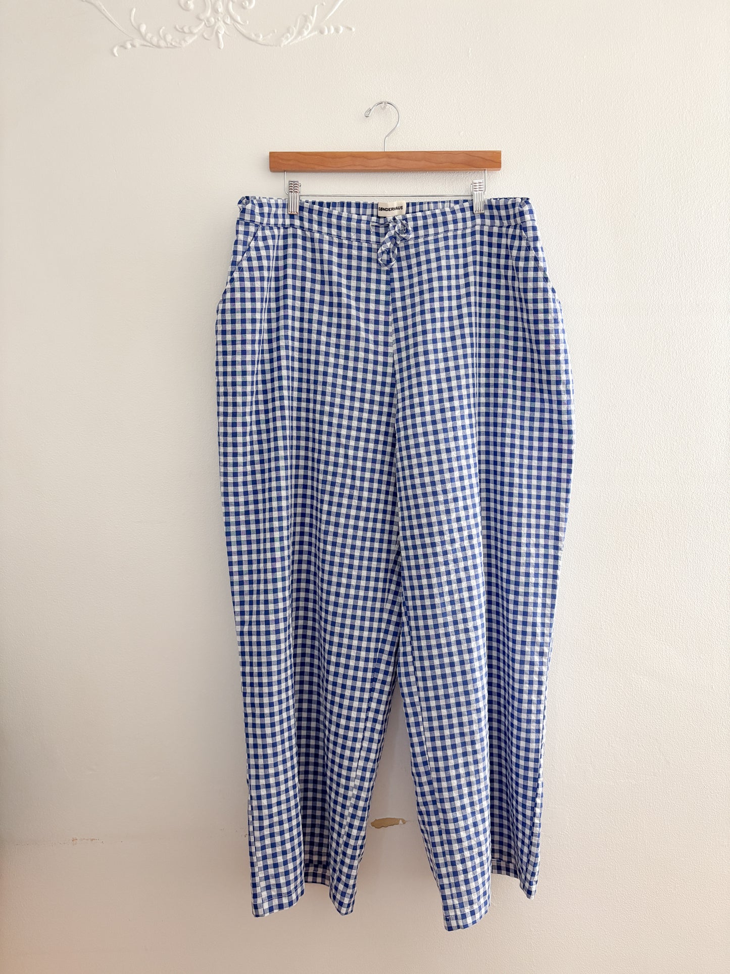 Sanderhaus Blue Gingham Pants (XL)