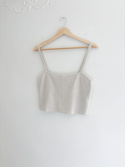 Madewell Knit Cropped Tank top (S/M)