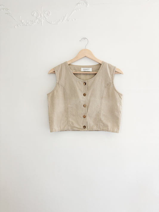 Vintage Cropped Vest (S/M)