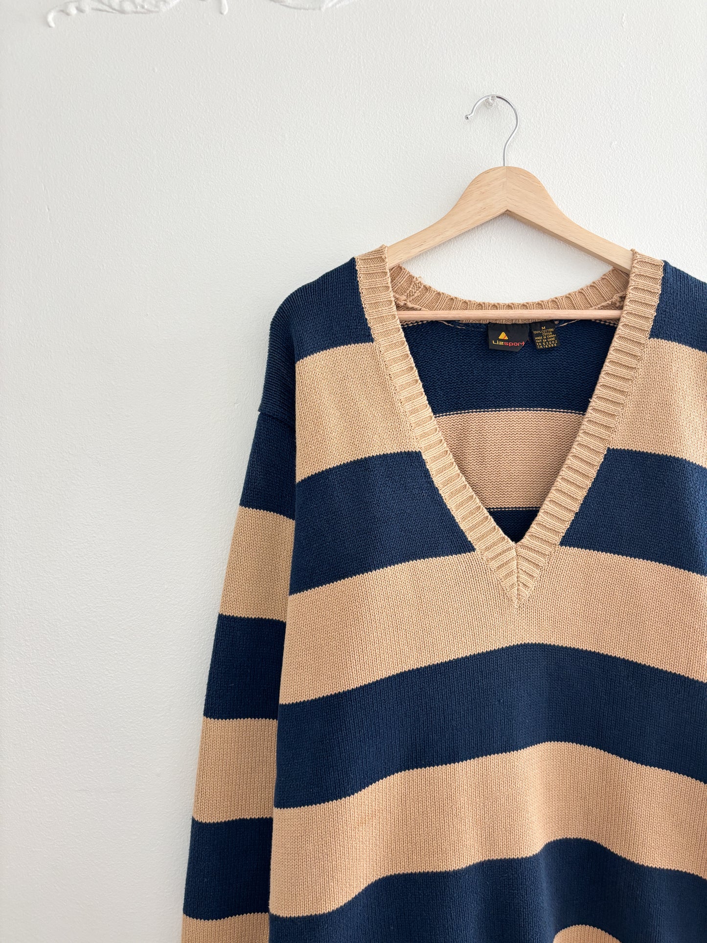 Vintage Liz Claiborne Striped Sweater (M)