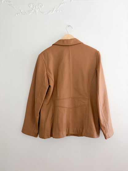 Vintage Leather Blazer Jacket (LP)