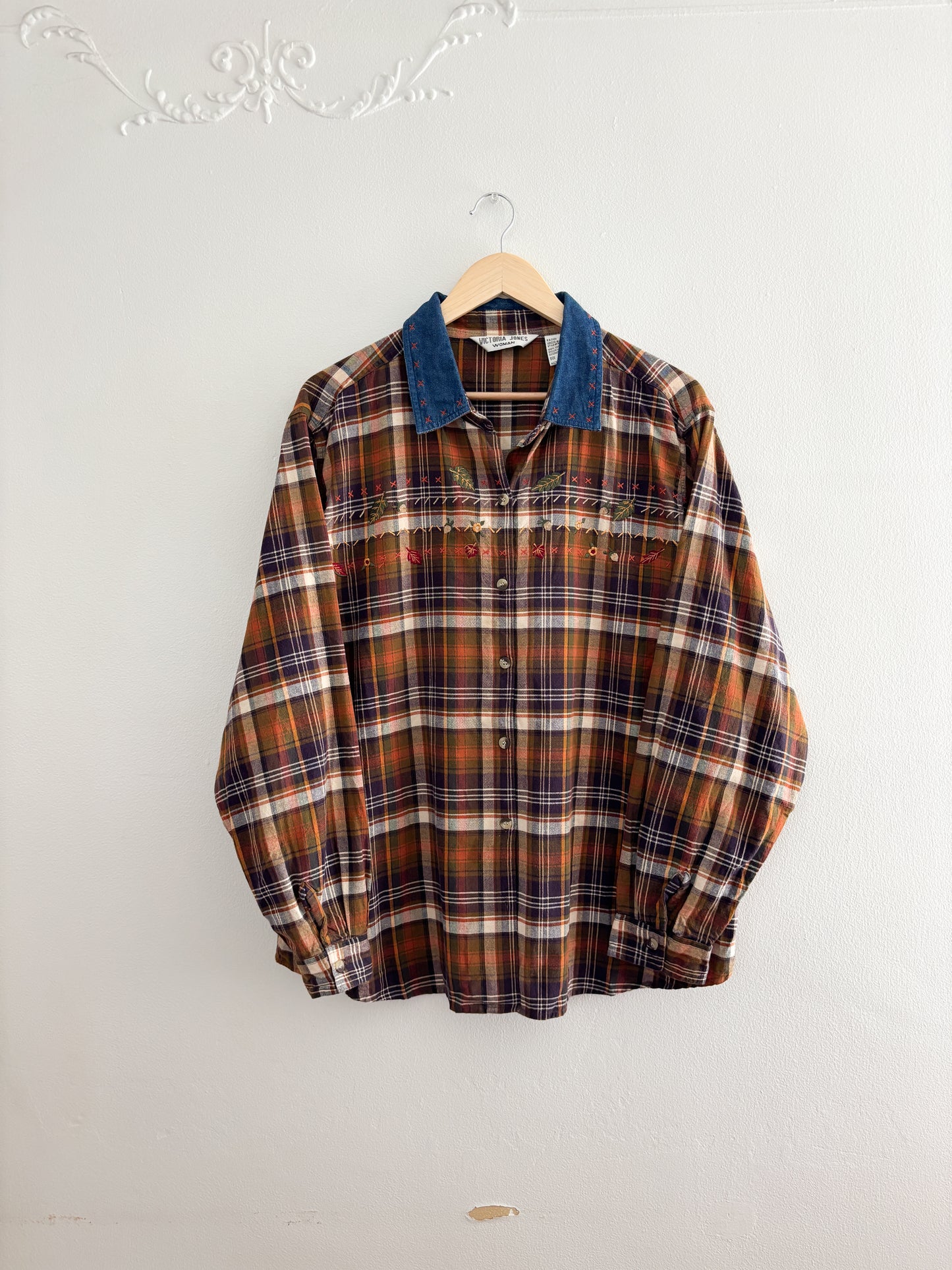 Vintage Plaid Fall Flannel (XXL)