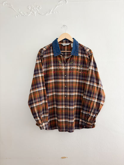 Vintage Plaid Fall Flannel (XXL)