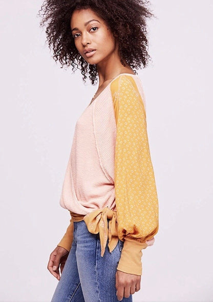Free People Wrap Blouse (S)