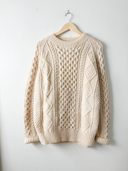 Vintage Hand Knit Cable knit sweater