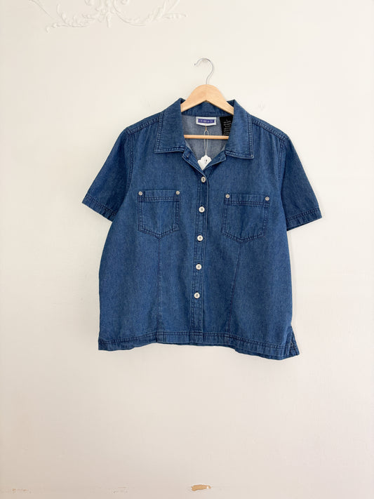 Vintage Denim Button Up (L)
