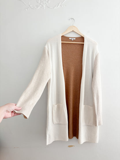 Madewell Kent Color Block Open Cardigan (M)