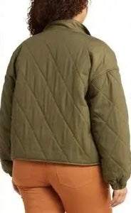 Green Quilted Puffer Jacket