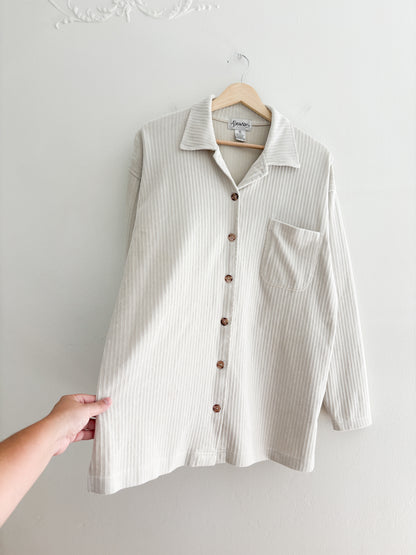 Vintage Chenille Button Up (M)