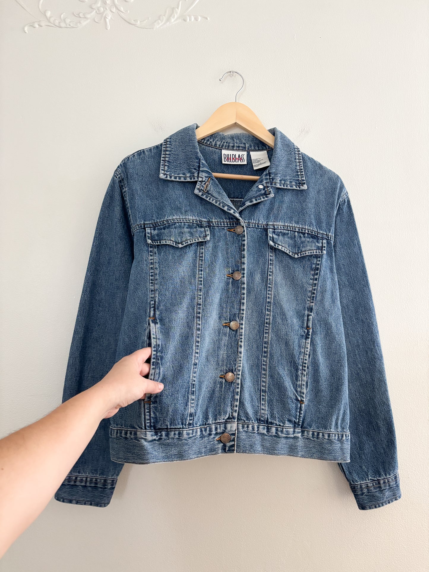 Vintage Bill Blass Light Weight Denim Jacket (L)