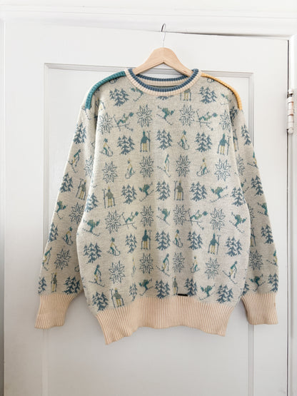 Vintage 80’s Ski Knit Sweater (L/XL)