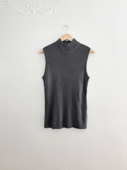 Dana Buchman Ribbed Mockneck (L)