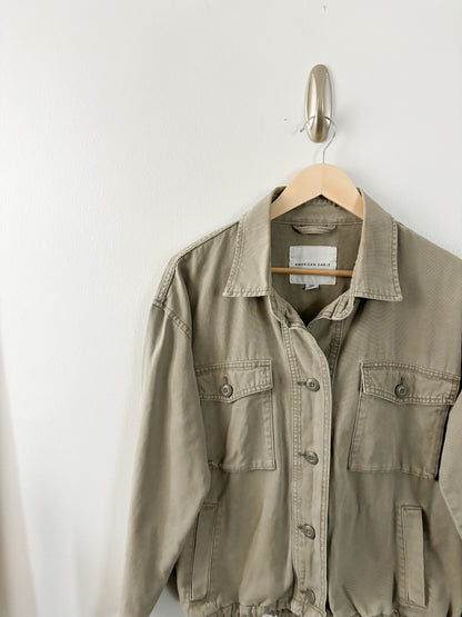 American Eagle Cropped Military Jacket