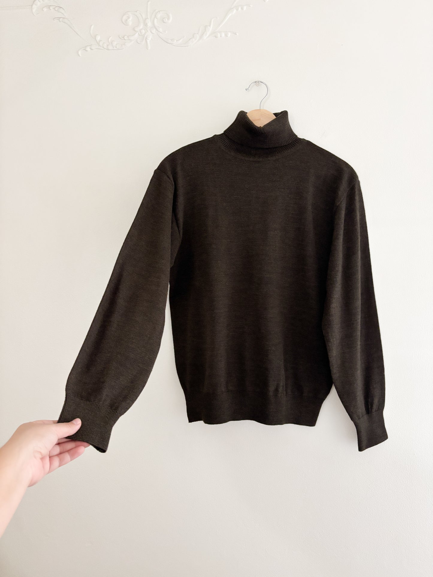 Brown Turtleneck Sweater (S/M)