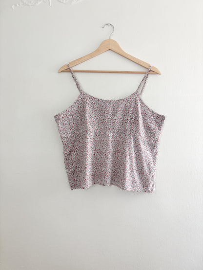 Vintage floral tank top (M/L)