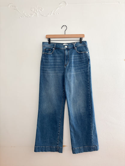 Loft High Rise Wide Leg Jeans (12)