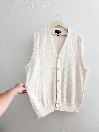 Cream Sweater Vest (XL)