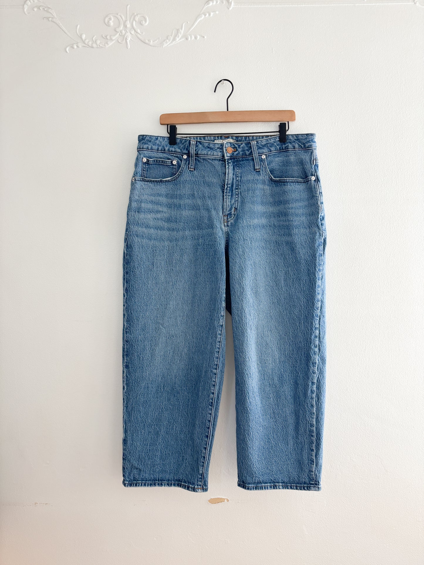 Madewell Curvy Perfect Vintage Wide Leg Crop Jeans (16W)