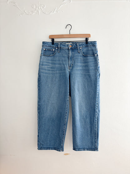 Madewell Curvy Perfect Vintage Wide Leg Crop Jeans (16W)