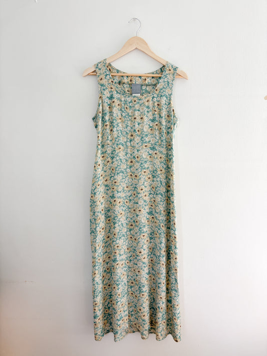 Vintage Daisy Maxi Dress (S/M)