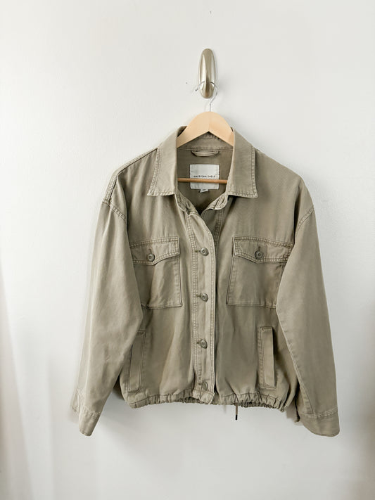 American Eagle Cropped Military Jacket