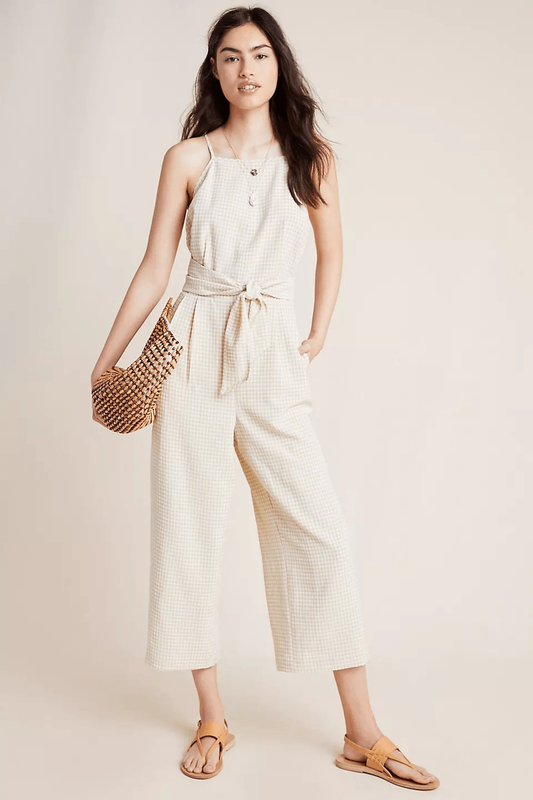 Greylin Gingham Jumpsuit (XL)