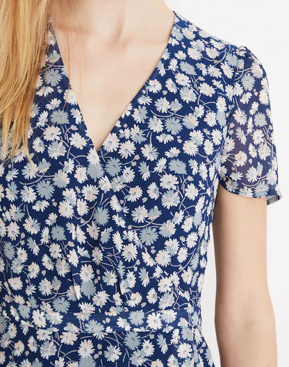 Madewell Blue Floral Dress (4)