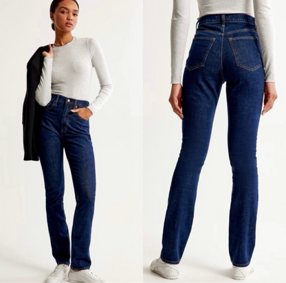 Abercrombie Slim Straight High Rise Jeans (16)