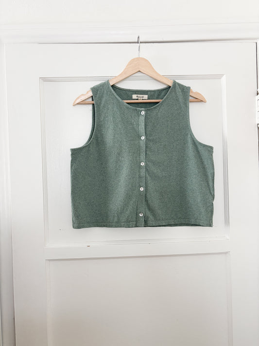 Madewell Button Front Tank (M)