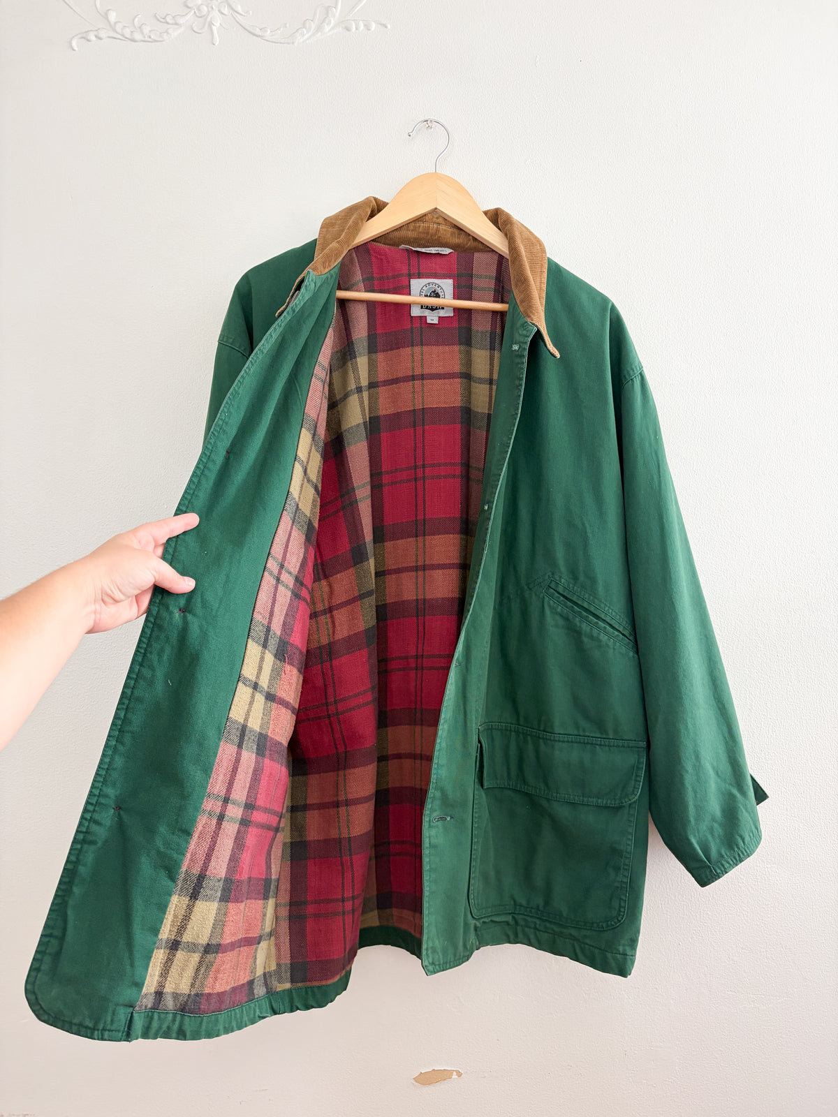 Vintage Green Chore Coat
