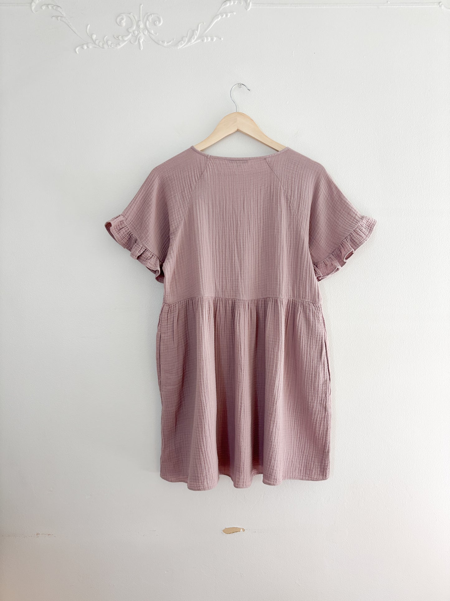 Madewell Lavender Ruffle Dress (S)