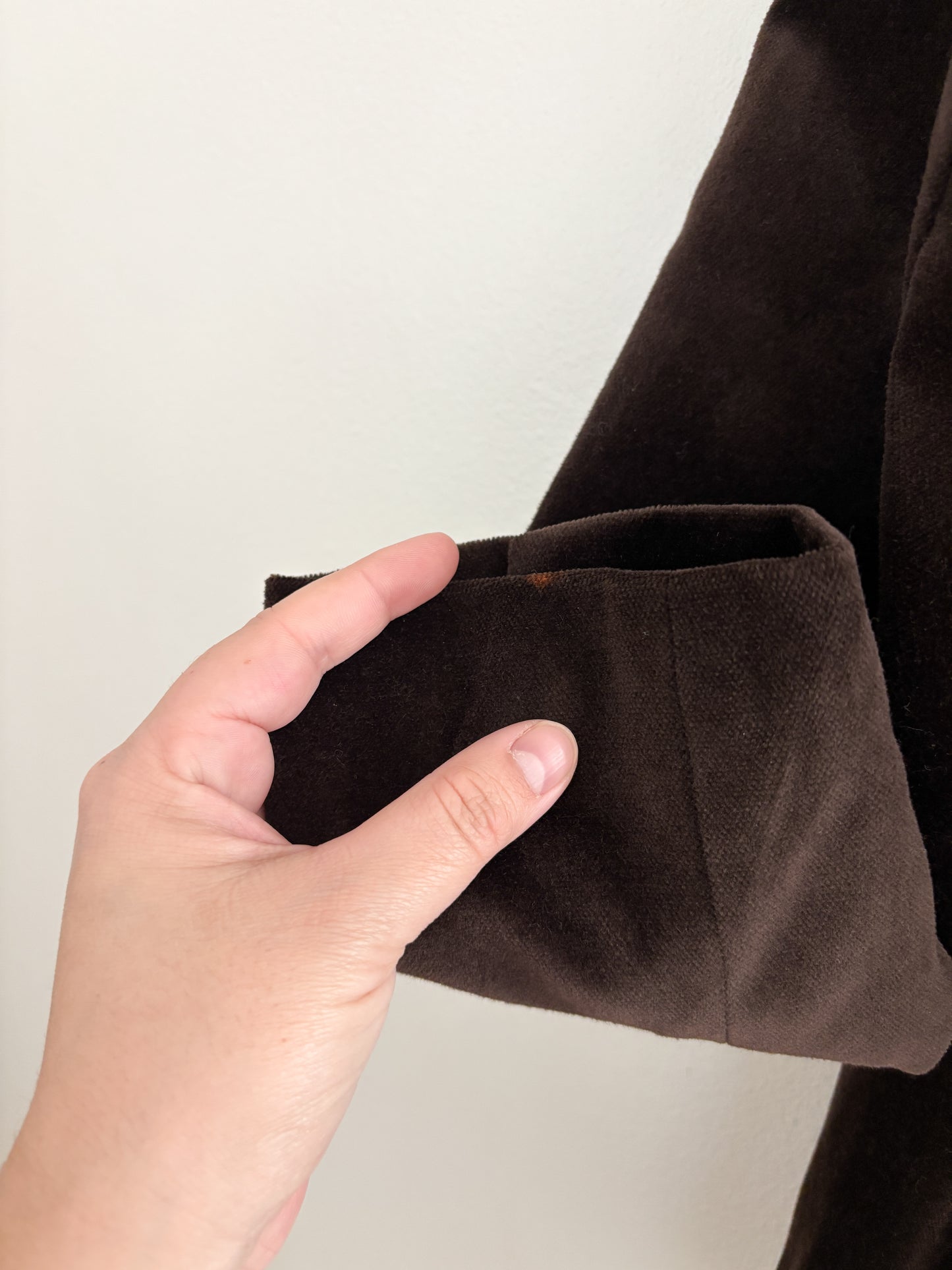 Vintage Brown Velvet Blazer (4)