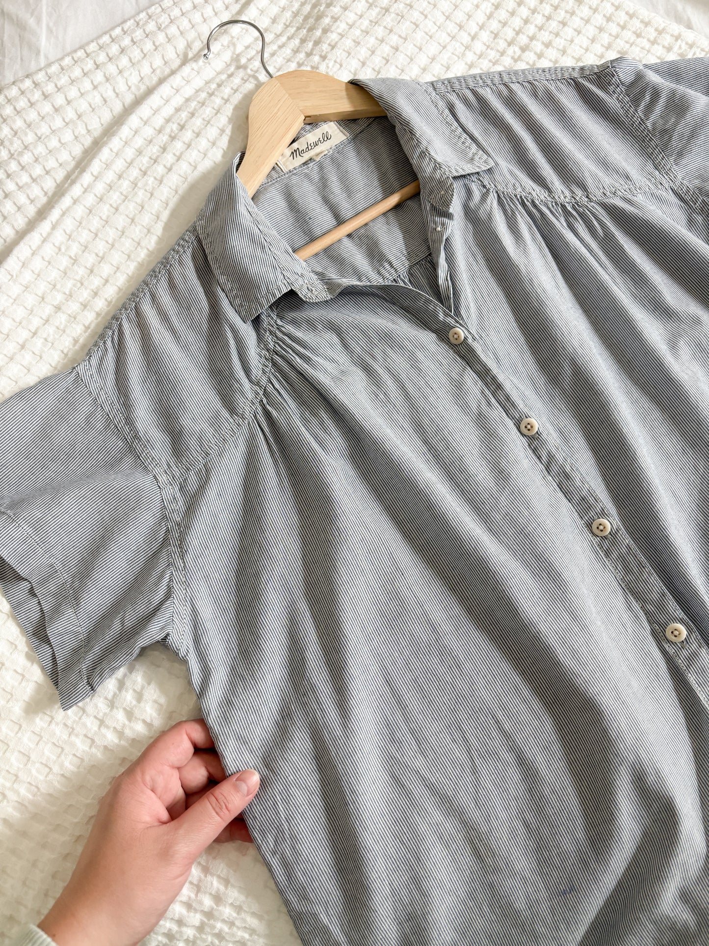 Madewell Striped Button Up Top (M)