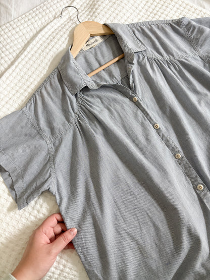 Madewell Striped Button Up Top (M)