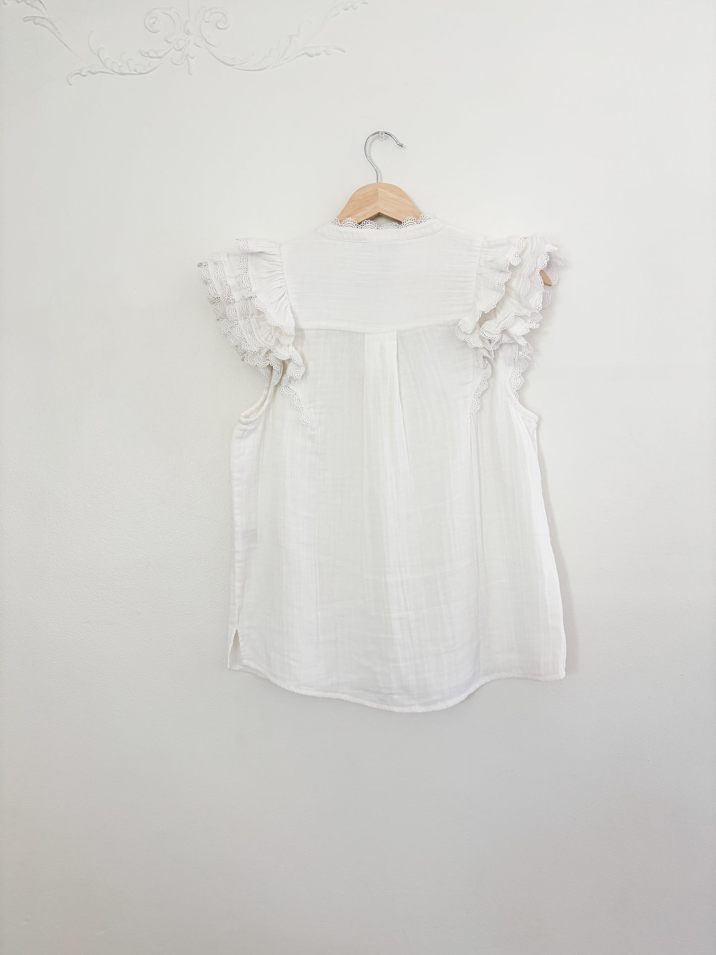 ME + EM White Ruffle Blouse (6)