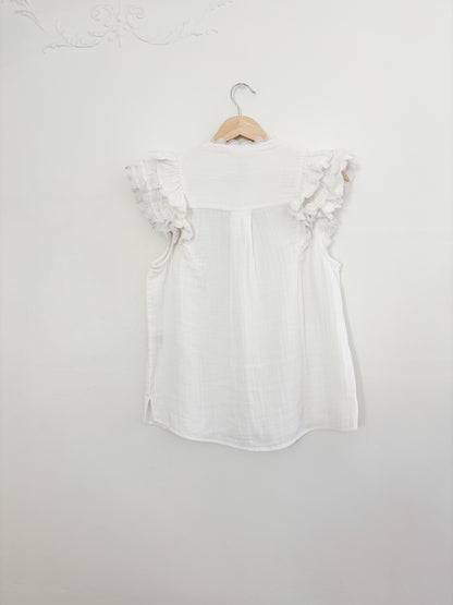 ME + EM White Ruffle Blouse (6)