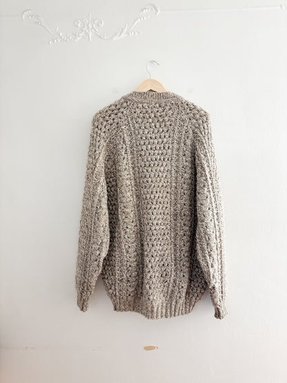 Vintage Wool Marled Cardigan